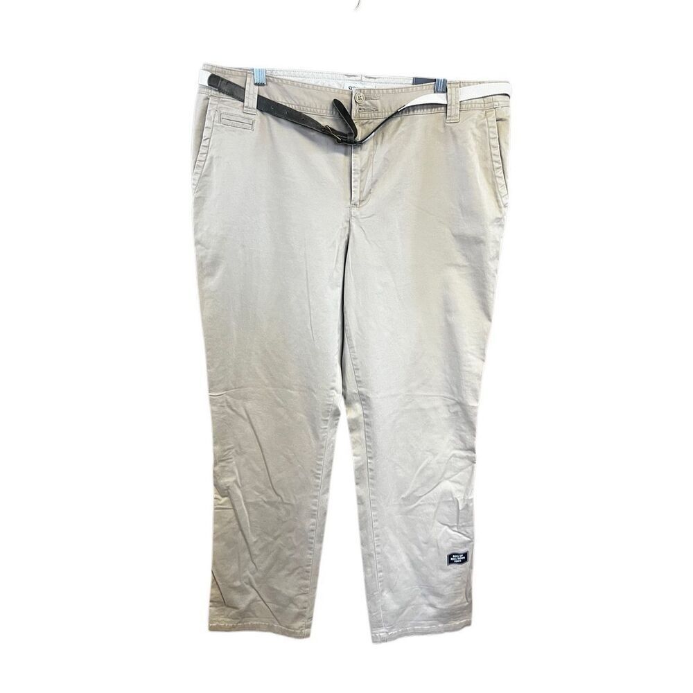 ST. John’s Bay khaki Chino Pants Sz 16 NWT